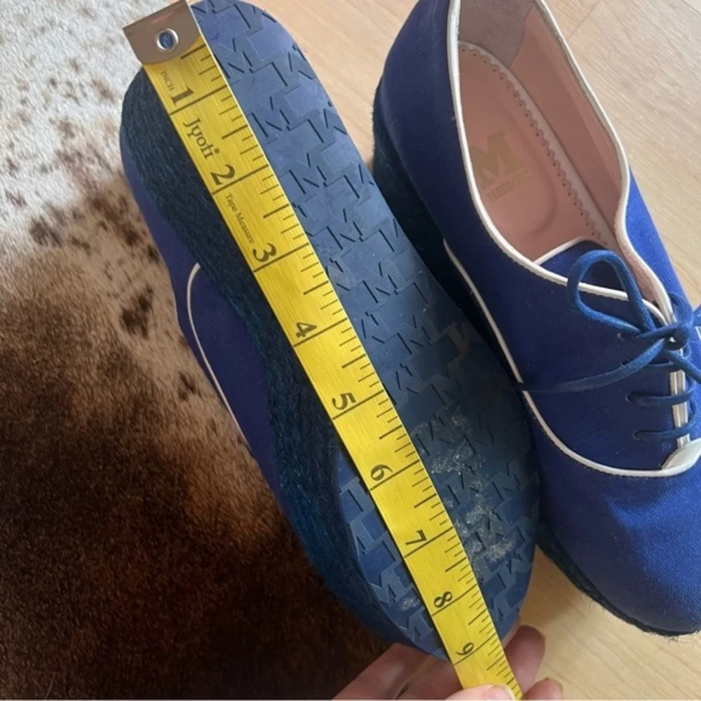 Missoni Blue Lace Up Espadrille‎ Platform Shoes Women’s Size 6